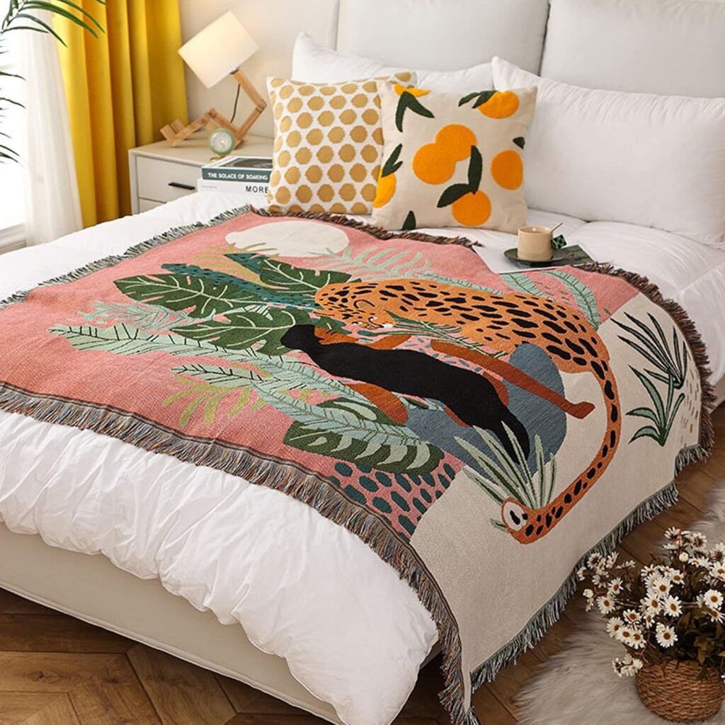 Plaid in Cotone Intrecciato stile Bohemien